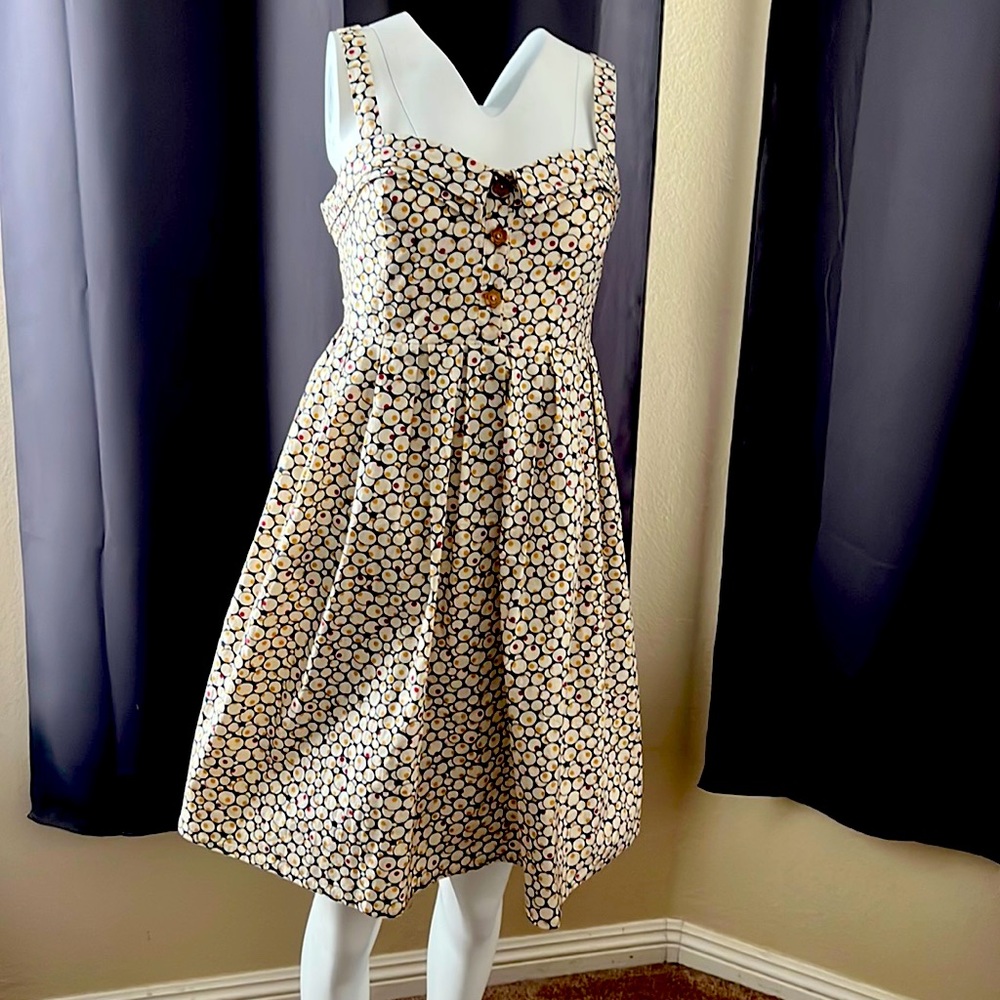Vintage style multi colored dress from Raffine Boutique